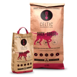 Celtic Connection Ente mit Gans & Süsskartoffeln - Trockenfutter als Hundefutter  Celtic Connection Ente mit Gans & Süsskartoffeln - Trockenfutter als Hundefutter