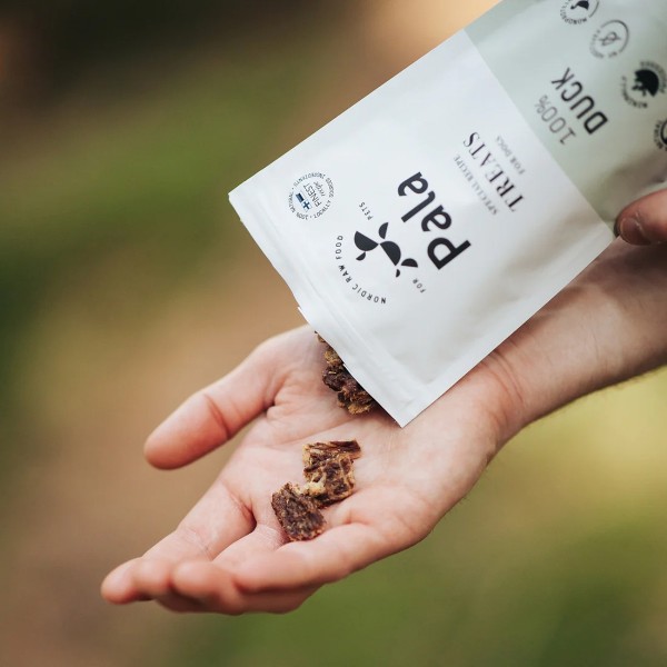 Pala Treats 100% Duck / Ente 100g Packung - Leckerligröße