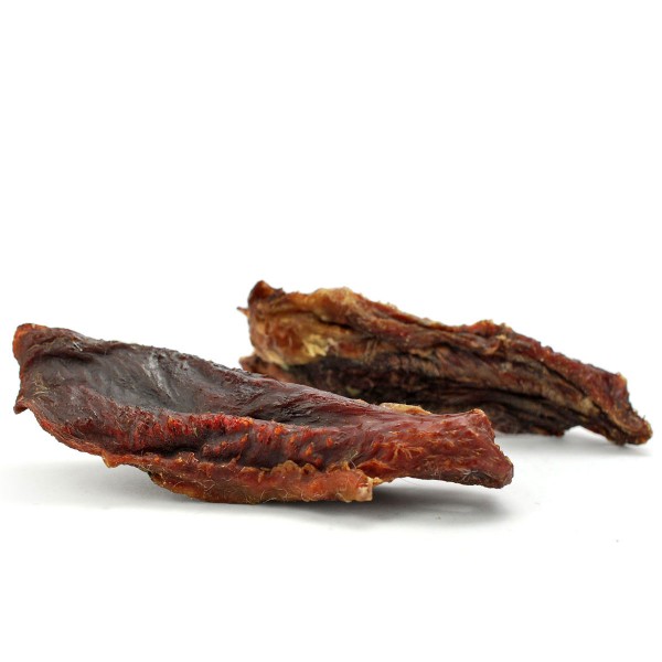 Getrocknete Rinderlefzen - Rind Kauartikel für Hunde