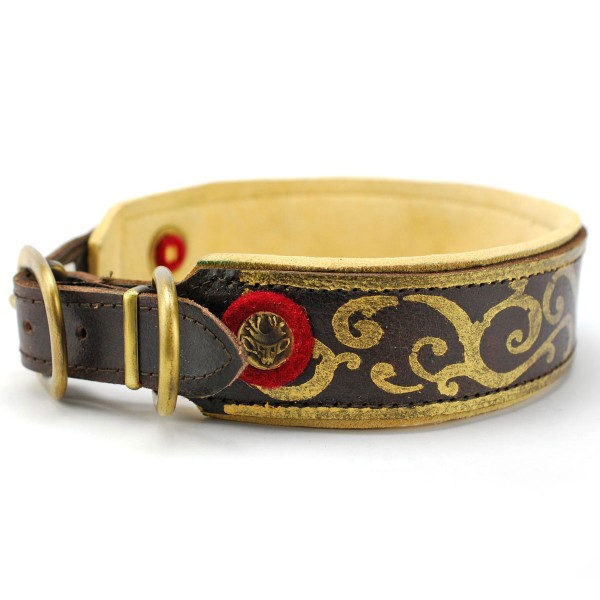 JagdART Hundehalsband - Barockluis bemalt