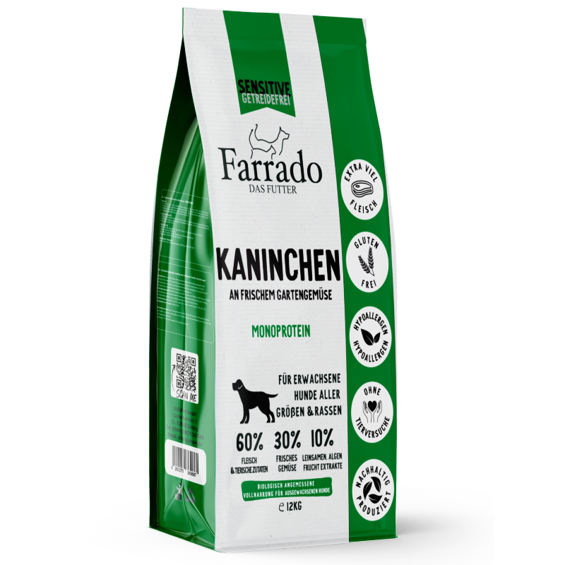 Farrado - Kaninchen mit Kartoffeln - Trockenfutter | DOGSPARTNER