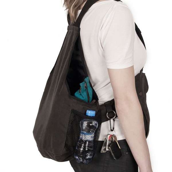 Gewachste Dummyweste Gundog braun - Seitenansicht rechts