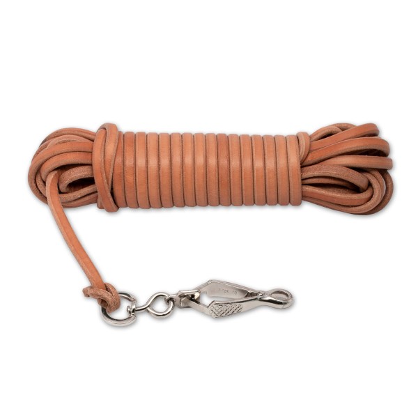 Lederschleppleine für Hundetraining und Jagd