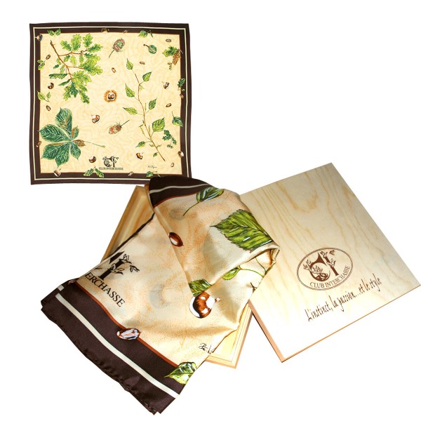 Club Interchasse - Seidenschal Feuille