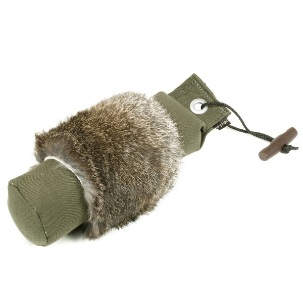 Dummy mit Hasenfellring 500g