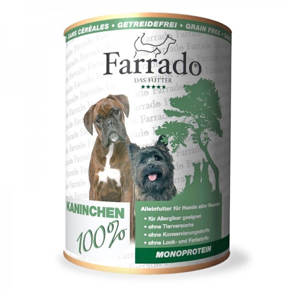 Farrado Fleischdose Kaninchen - Nassfutter Hund