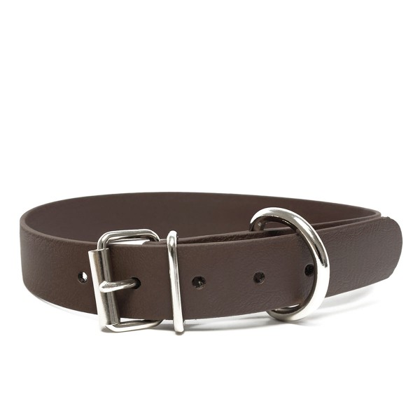 Biothane Hundehalsband Klassik Braun