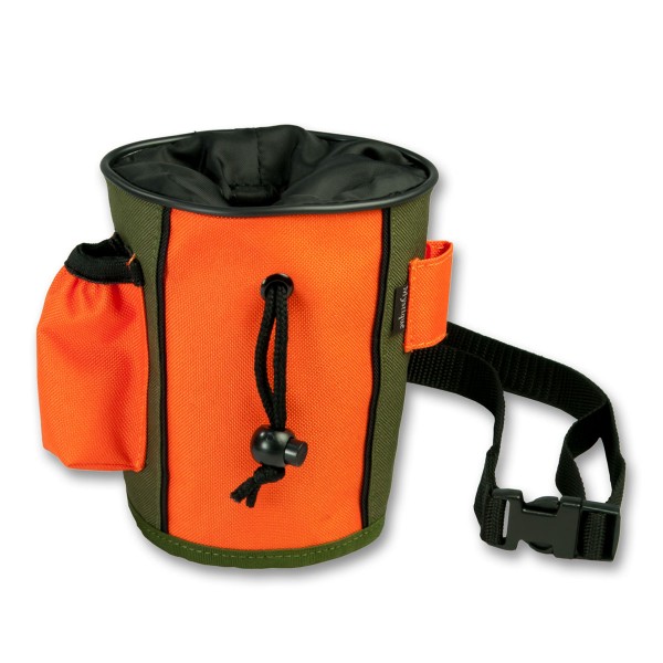 Mystique Leckerlitasche in Farbe olivgrün-orange