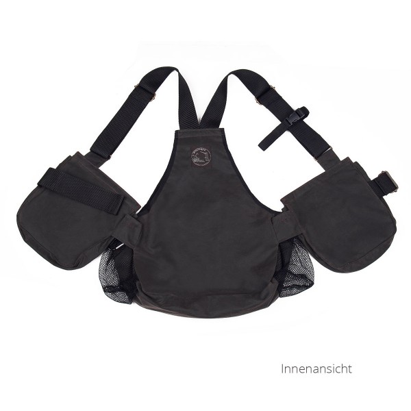 Gewachste Dummyweste Gundog braun - Innenansicht