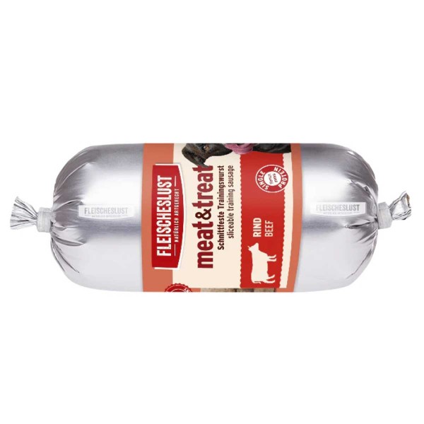 Fleischeslust Trainingswurst - Meat & Treat Büffel - Trainingsleckerli für Hunde