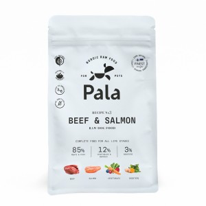 Pala No.3 Rind & Lachs Trockenbarf Hundefutter 1kg Packung Pala No.3 Rind & Lachs Trockenbarf Hundefutter 1kg Packung