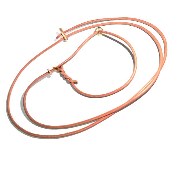 Handgefertigte Umhängeleine - Moxonleine aus Leder