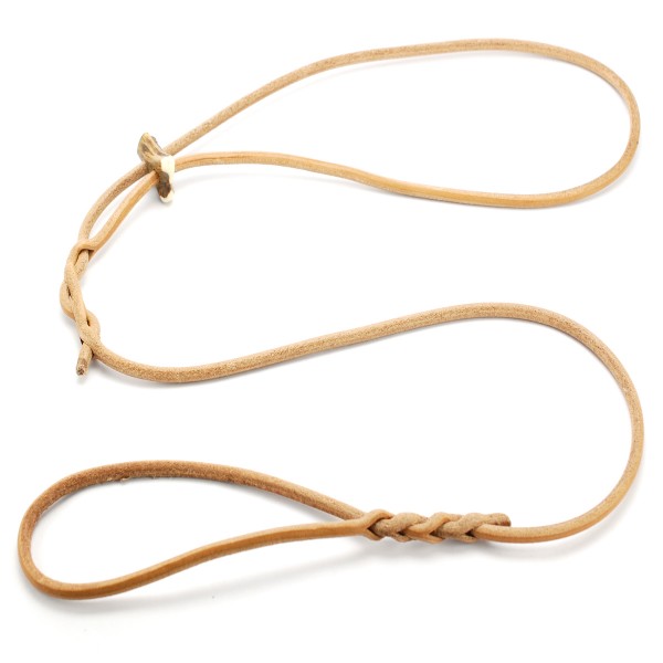 Handgefertigte Führleine aus Leder mit Halsung