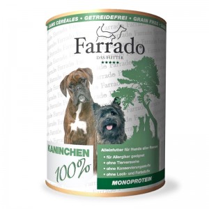 Farrado Fleischdose Kaninchen - Nassfutter Hund Farrado Fleischdose Kaninchen - Nassfutter Hund