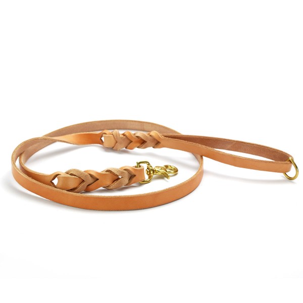 Handgefertigte Flachleder Führleine - BigNature Hundeleine