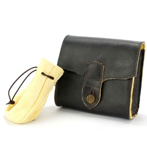 JagdART Leder-Gürteltasche - Hirschfang