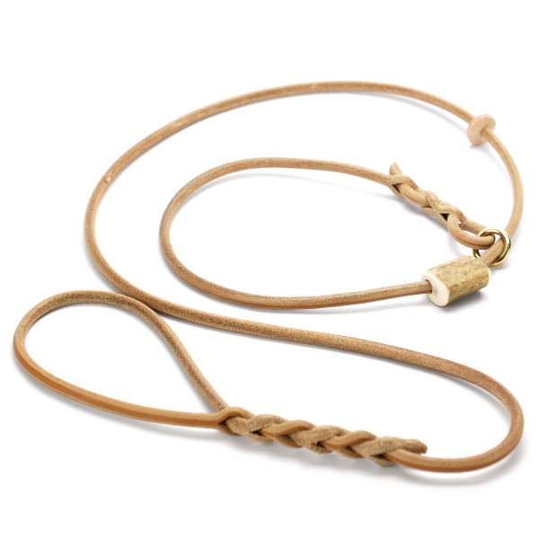 Handgefertigte Moxonleine - Retrieverleine aus Leder