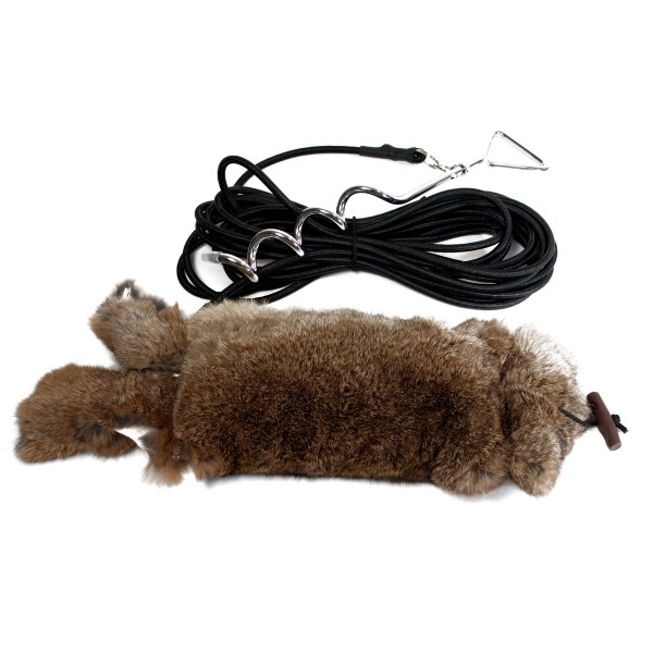 Running Rabbit Kaninchendummy mit Gummiseil und Bodenanker