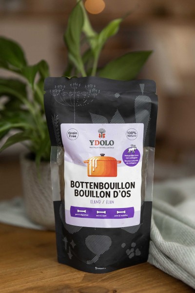 YDOLO Knochenbrühe Elch für Hunde. Lecker, gesund und kraftvoll!