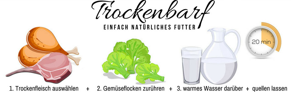 Die Trockenbarf-Zubereitung